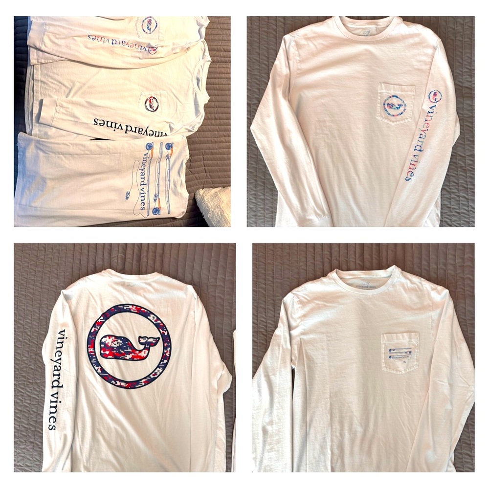 3 Longsleeve Vineyard Vine ts.